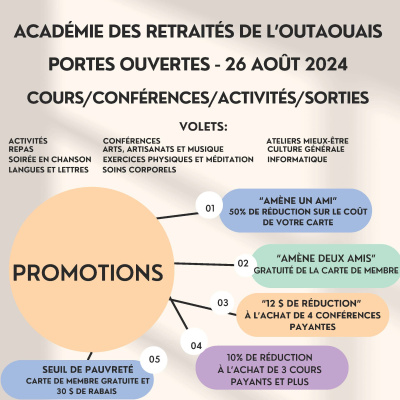 DIFFÉRENTES PROMOTIONS À L'ARO