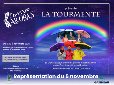 Théâtre AROBAS présente la pièce "La Tourmente"