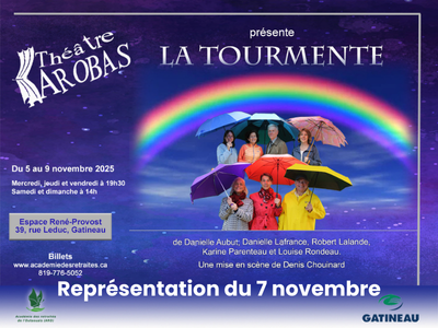 Théâtre AROBAS présente la pièce "La Tourmente"