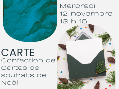 CARTE - Confection de cartes de souhaits de Noël