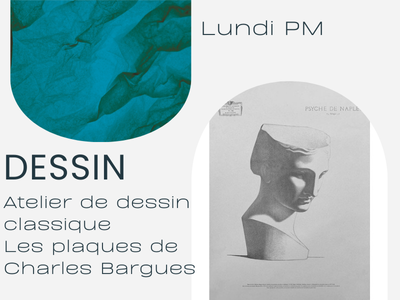 DESSIN - L'atelier de dessin classique - les plaques de Charles Bargues