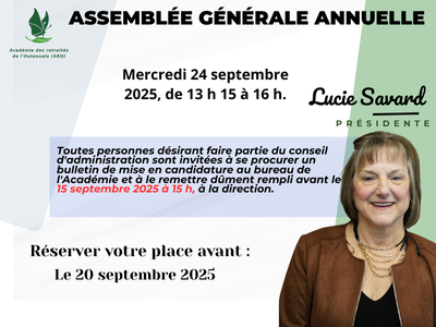 Assemblée générale annuelle (AGA) - ARO
