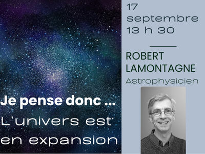 Je pense donc… l’Univers est en expansion !