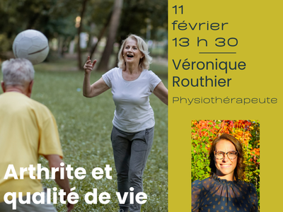 Arthrite et qualit&eacute; de vie &excl;