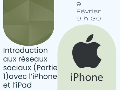 Introduction aux r&eacute;seaux sociaux &lpar;Partie 1&rpar; avec l&rsquo;iPhone et l&rsquo;iPad