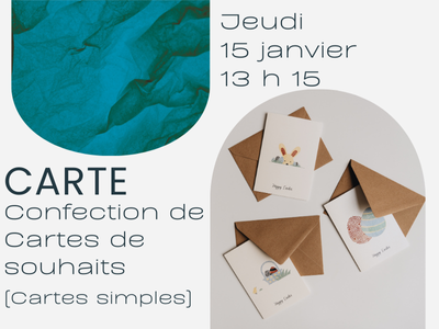 CARTE - Confection de cartes de souhaits - Cartes simples