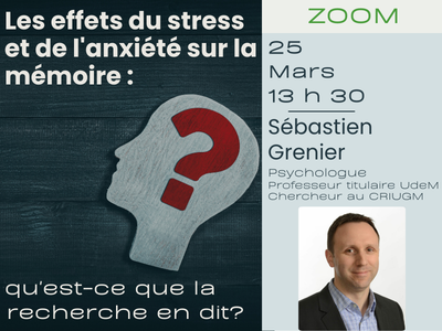 Les effets du stress et de l'anxi&eacute;t&eacute; sur la m&eacute;moire &colon; qu'est-ce que la recherche en dit&quest;