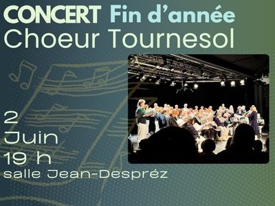 CONCERT de fin d'ann&eacute;e "Choeur TourneSol"